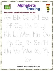 Alphabets_Tracing_from Aa to Zz