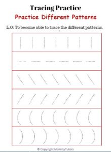 Tracing practice - different patterns