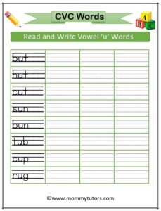 Vowel_u_cvc_words_writing