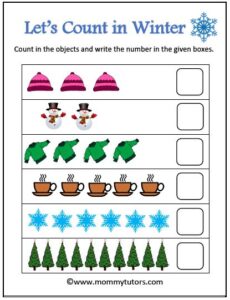 Count and write winter elements