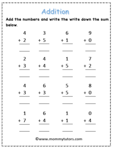 Addition - Sums (4)