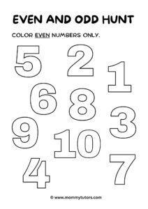 Color even numbers only