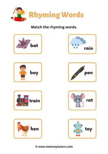 Rhyming Words Match