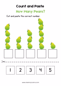 Cut and Paste - How many pears